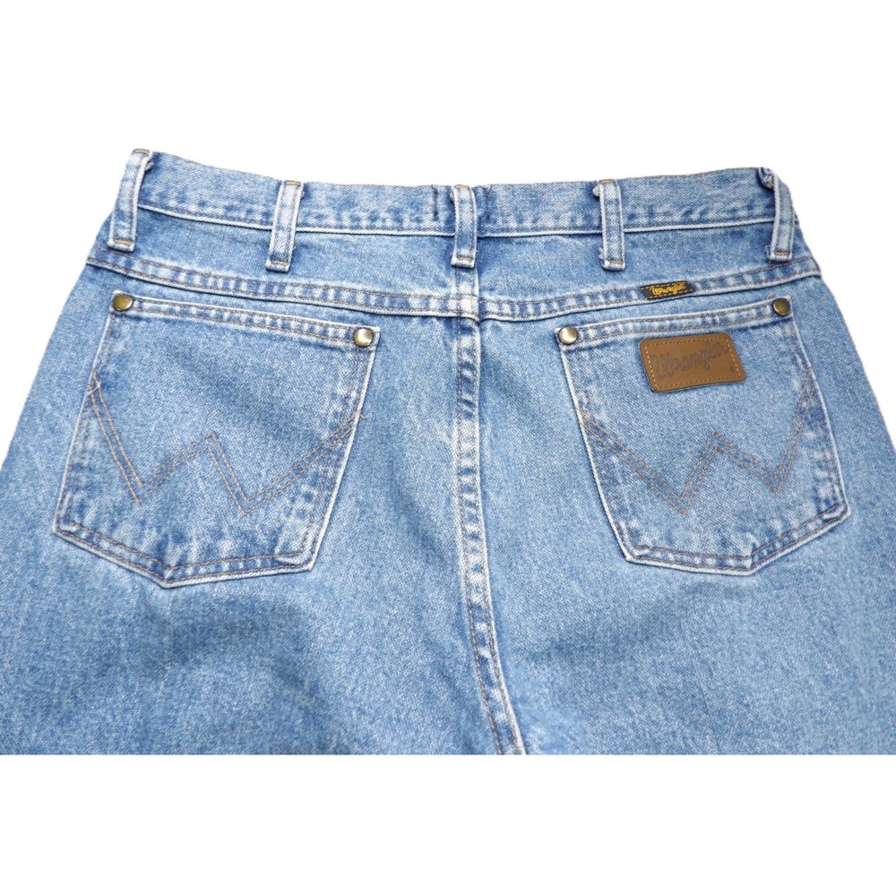 Wrangler Slim Fit Jeans Men 32x32 Medium Wash Zip Fly Cowboy Western Pants W36 - Picture 14 of 16